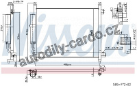 Chladič klimatizace NISSENS 940600
