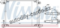 Chladič klimatizace NISSENS 940616