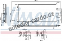 Chladič klimatizace NISSENS 940686
