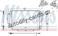 Chladič klimatizace NISSENS 940691