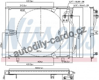 Chladič klimatizace NISSENS 94158