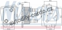 Chladič motorového oleje NISSENS 90967