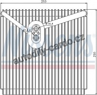 Výparník NISSENS 92267