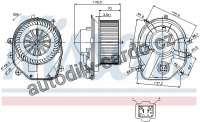 Vnitřní ventilátor NISSENS 87030