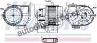 Vnitřní ventilátor NISSENS 87487