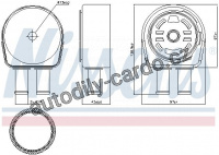 Chladič motorového oleje NISSENS 90946
