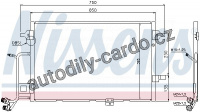 Chladič klimatizace NISSENS 94430