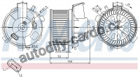 Vnitřní ventilátor NISSENS 87021