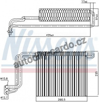 Výparník NISSENS 92248