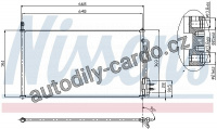 Chladič klimatizace NISSENS 94432
