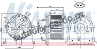 Vnitřní ventilátor NISSENS 87022