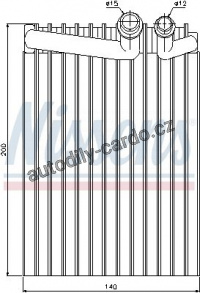 Výparník NISSENS 92249