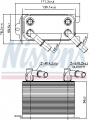 Chladič motorového oleje NISSENS 90949