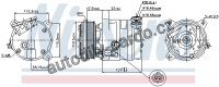 Kompresor klimatizace NISSENS 89257