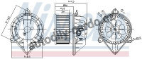 Vnitřní ventilátor NISSENS 87024