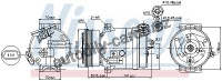 Kompresor klimatizace NISSENS 89258