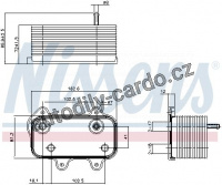 Chladič motorového oleje NISSENS 90753