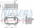 Chladič motorového oleje NISSENS 90753