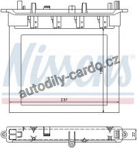 Výměník tepla NISSENS 72033