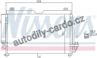 Chladič klimatizace NISSENS 940559