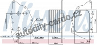 Chladič motorového oleje NISSENS 90962