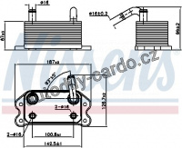 Chladič motorového oleje NISSENS 90779
