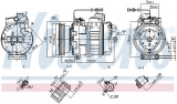 Kompresor klimatizace NISSENS 89027