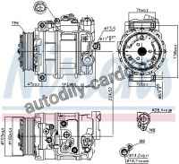 Kompresor klimatizace NISSENS 89090