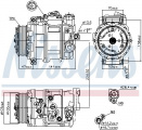 Kompresor klimatizace NISSENS 89090