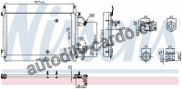 Chladič klimatizace NISSENS 94424