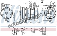 Kompresor klimatizace NISSENS 89263