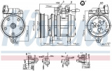 Kompresor klimatizace NISSENS 89263