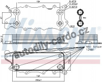 Chladič motorového oleje NISSENS 90784
