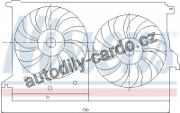 Ventilátor chladiče NISSENS 85404