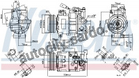 Kompresor, klimatizace NISSENS 890048