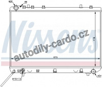 Chladič motoru NISSENS 61668