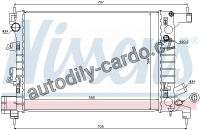 Chladič motoru NISSENS 61678