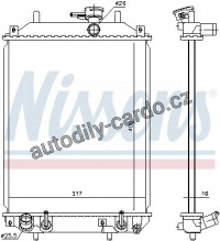 Chladič motoru NISSENS 61739