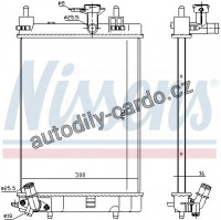 Chladič motoru NISSENS 617554