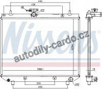 Chladič motoru NISSENS 617555