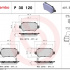 Sada brzdových destiček BREMBO P30120