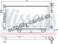 Chladič motoru NISSENS 623556