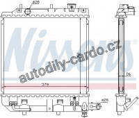 Chladič motoru NISSENS 62459