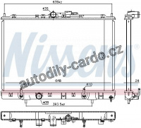 Chladič motoru NISSENS 628986