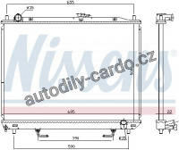 Chladič motoru NISSENS 628985