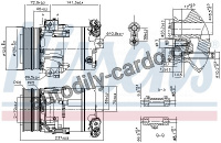 Kompresor, klimatizace NISSENS 89393