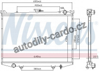 Chladič motoru NISSENS 62988
