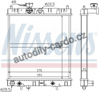 Chladič motoru NISSENS 629871