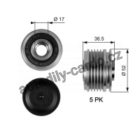 Alternátorová volnoběžka (předstihová spojka) GATES (GT OAP7064) - MERCEDES-BENZ