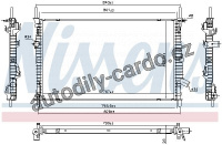 Chladič, chlazení motoru NISSENS 606537